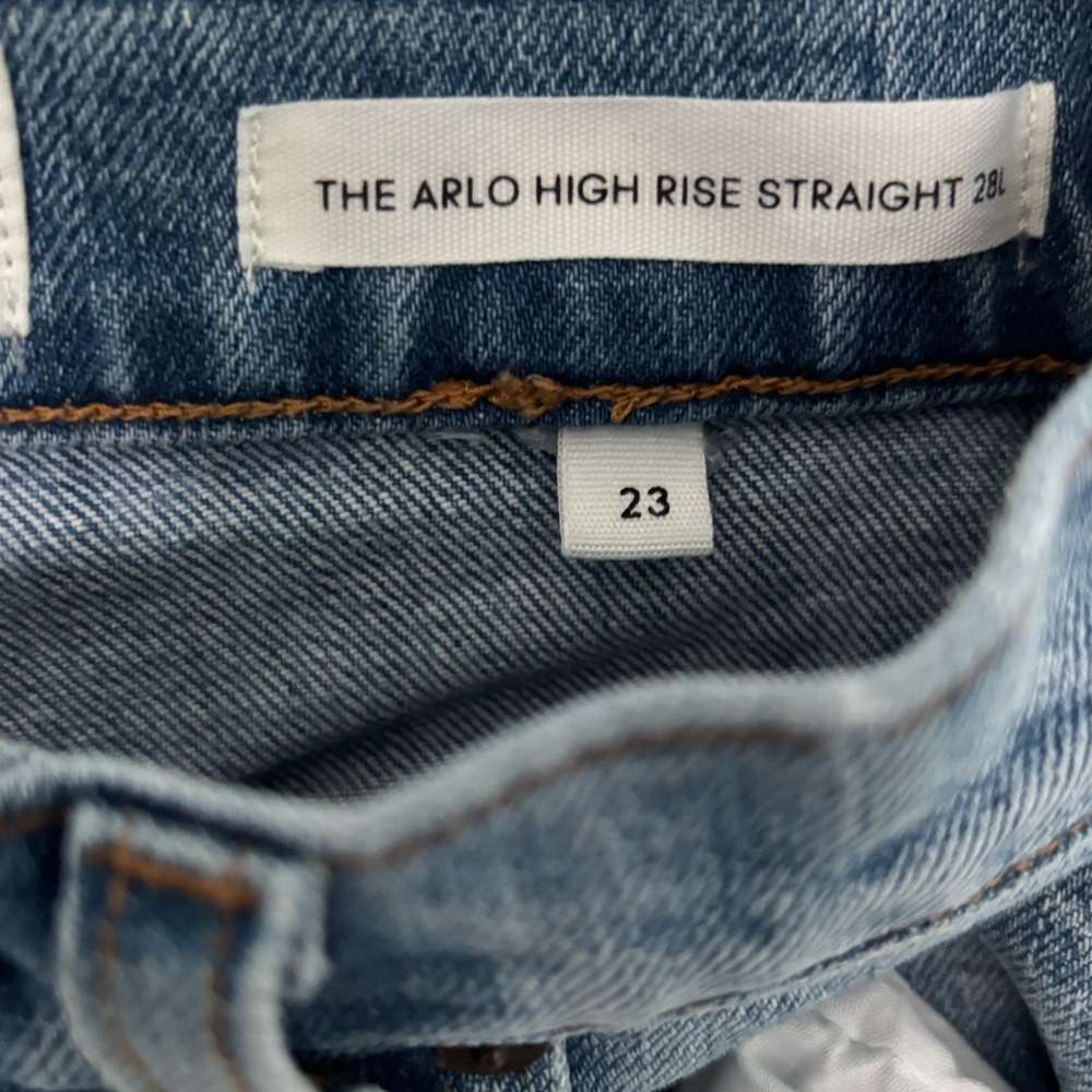 Denim Forum The Arlo High Rise Straight Size 23 28L - Picture 8 of 8
